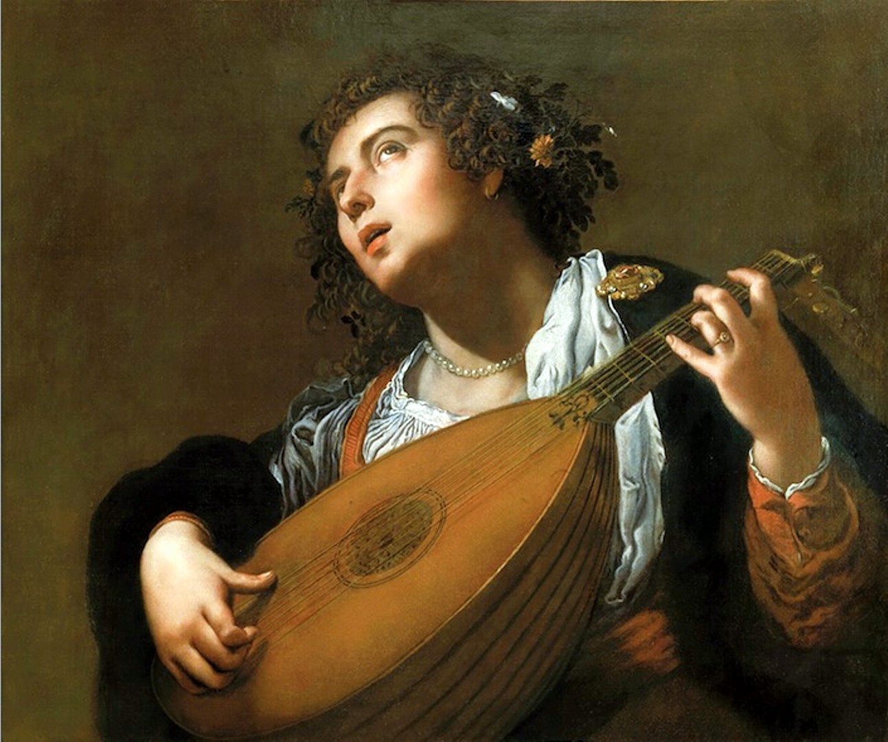 La donna che suona il liuto-1628