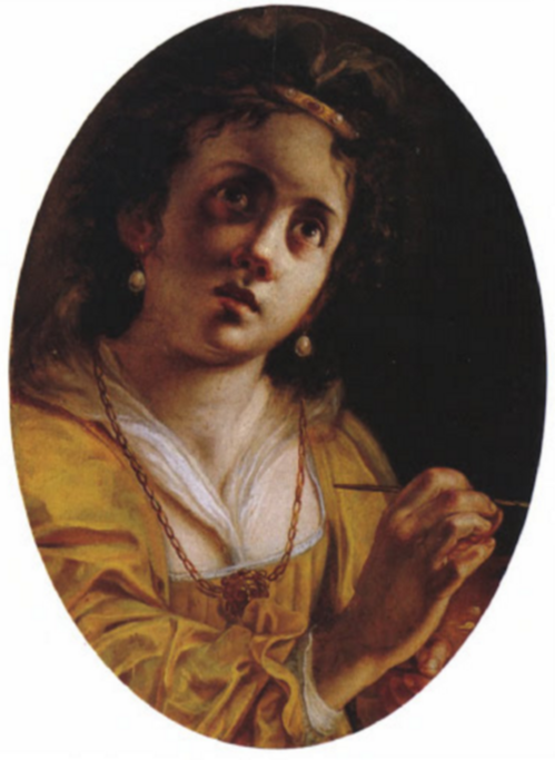 Allegory of painting oval-1630