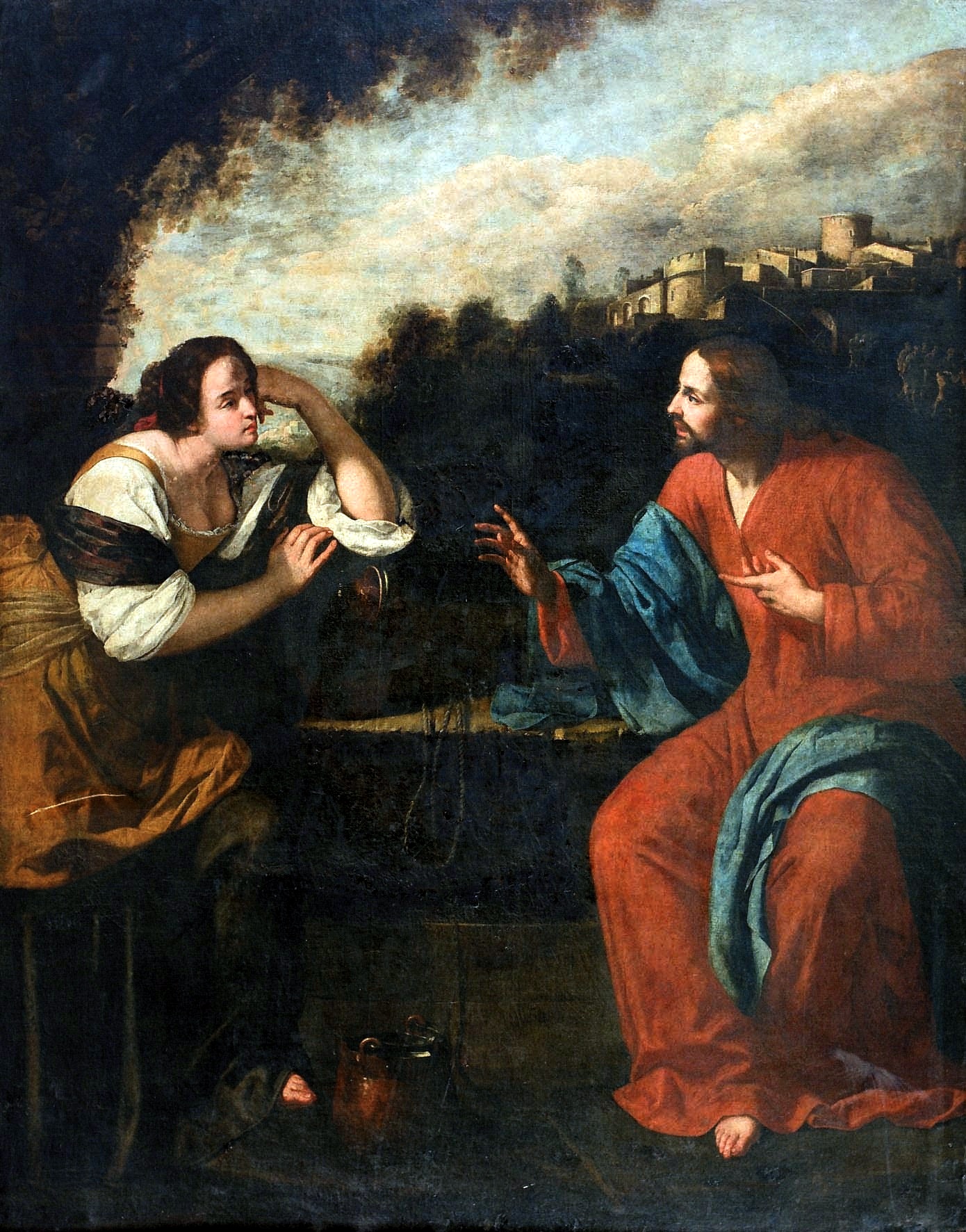 Cristo e la samaritana al pozzo-1637