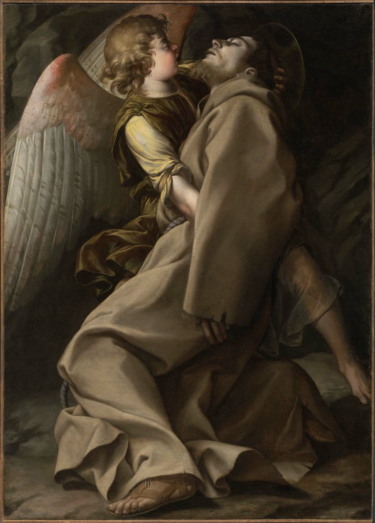 Saint Francis Supported by an Angel